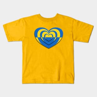 Stand For Ukraine Heart Kids T-Shirt